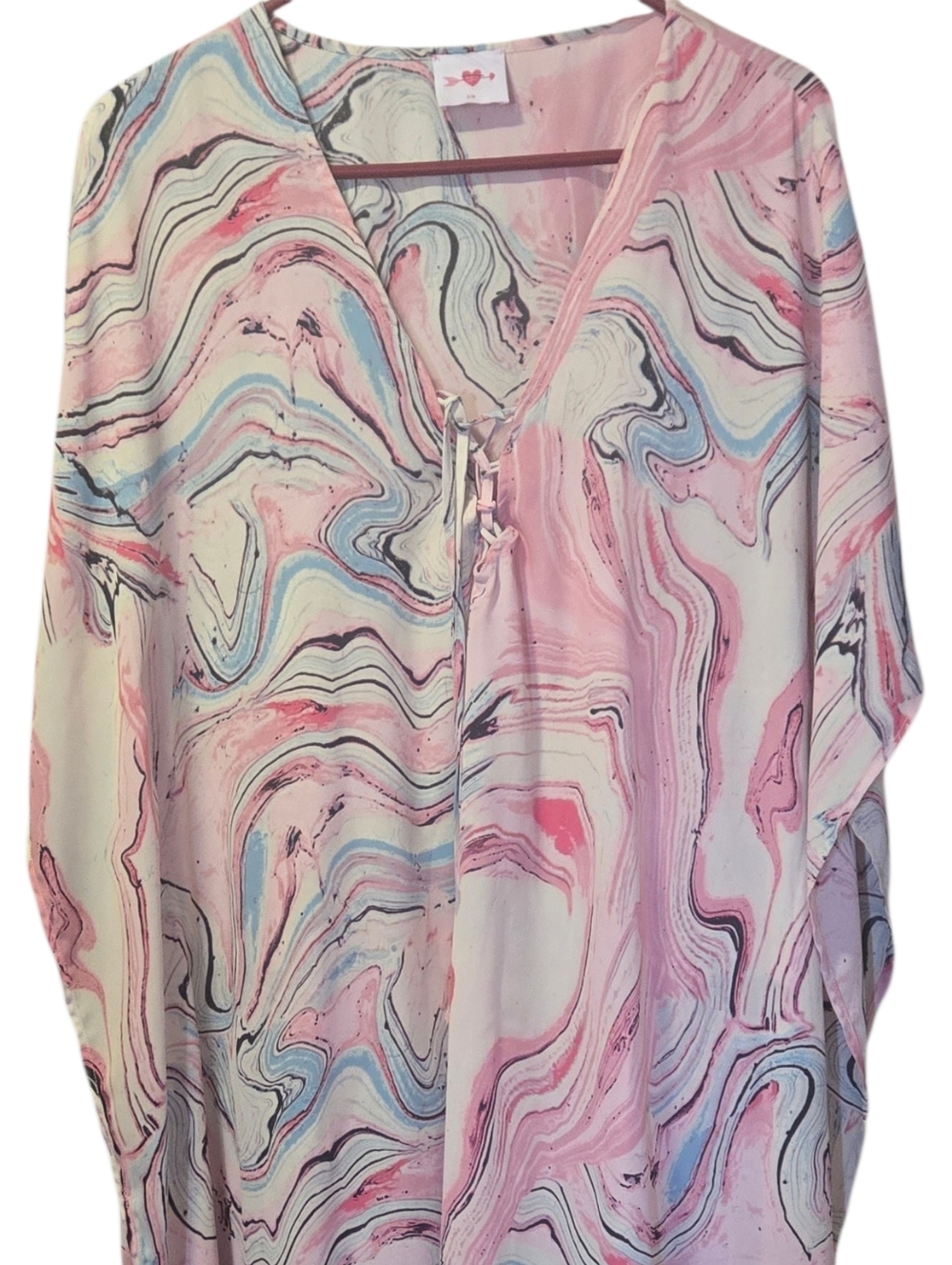Buddy Love Pastel Marble Tie-Front Dress
